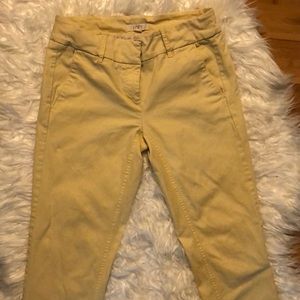 Loft lemony yellow cute pants